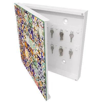 Armoire à clés décorative Carreaux colorés