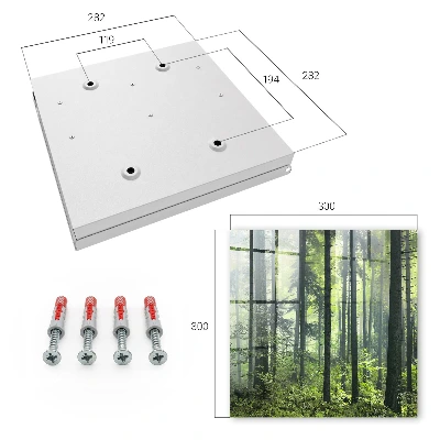 Armoire à clés décorative Forêt verte
