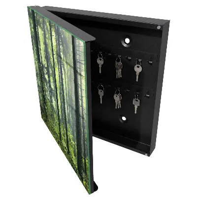 Armoire à clés décorative Forêt verte