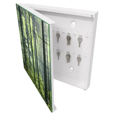 Armoire à clés décorative Forêt verte
