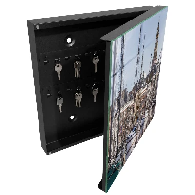 Armoire à clés design Voiles sur l'eau