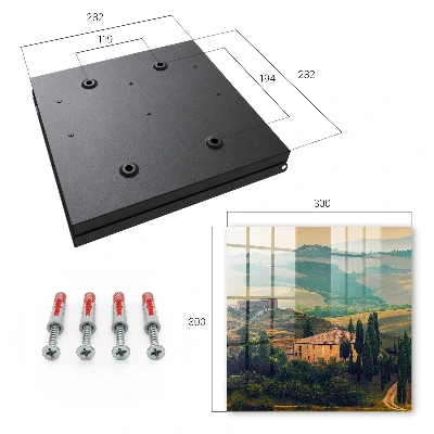 Armoire à clés décorative Paysage toscan