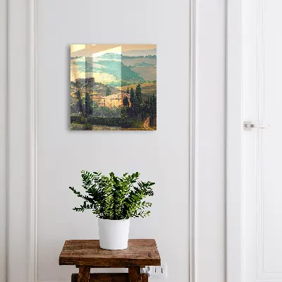 Armoire à clés décorative Paysage toscan