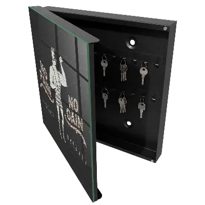 Armoire à clés design Homme fort rétro