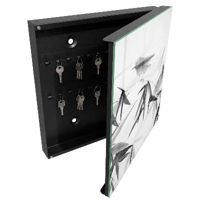 Armoire à clés décorative Nature du bambou
