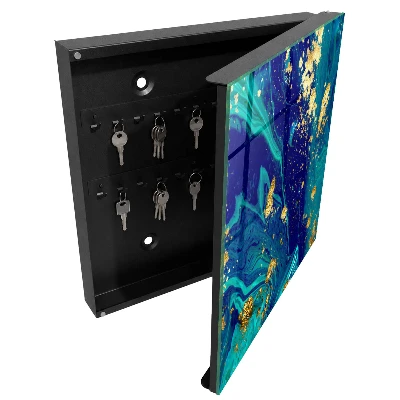 Armoire à clés design Abstraction colorée