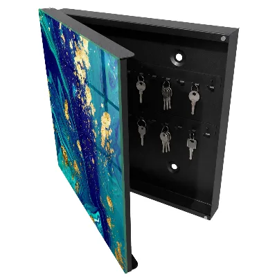 Armoire à clés design Abstraction colorée