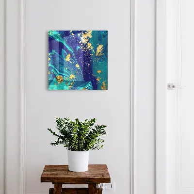 Armoire à clés design Abstraction colorée