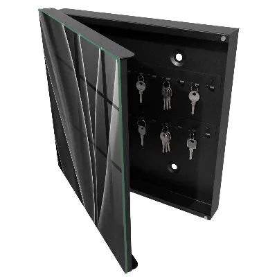 Armoire à clés design Feuilles abstraites