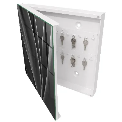 Armoire à clés design Feuilles abstraites