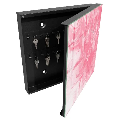 Boîte à clés murale décorative Zéphyr rose