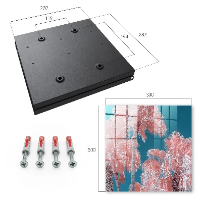 Armoire à clés décorative Composition tropicale