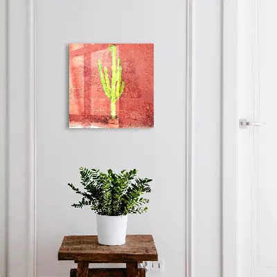 Armoire à clés décorative Cactus vert