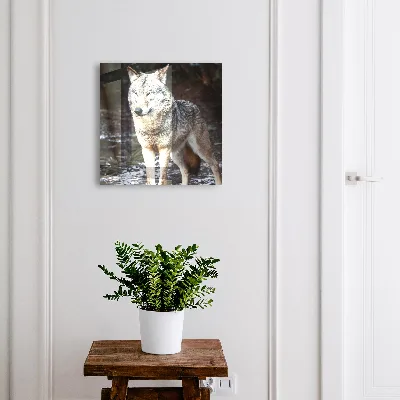 Armoire à clés décorative Loup dans la forêt