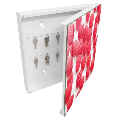 Armoire à clés design Framboises roses