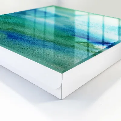 Armoire à clés décorative Bleu aquarelle