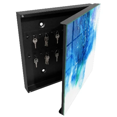 Armoire à clés décorative Vagues bleues