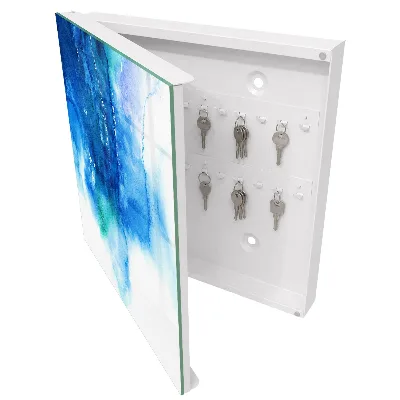 Armoire à clés décorative Vagues bleues