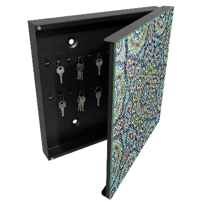 Boîte à clés murale décorative Mosaïque colorée