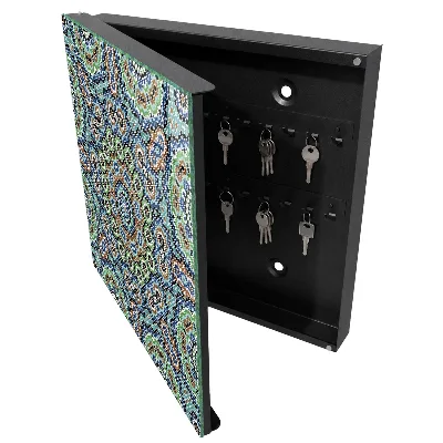 Boîte à clés murale décorative Mosaïque colorée