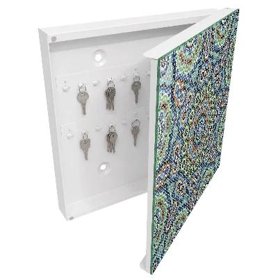 Boîte à clés murale décorative Mosaïque colorée
