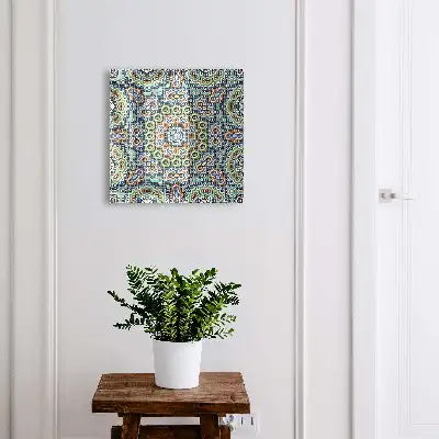 Boîte à clés murale décorative Mosaïque colorée