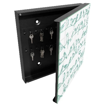 Armoire à clés décorative Oiseaux sur les branches