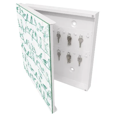 Armoire à clés décorative Oiseaux sur les branches