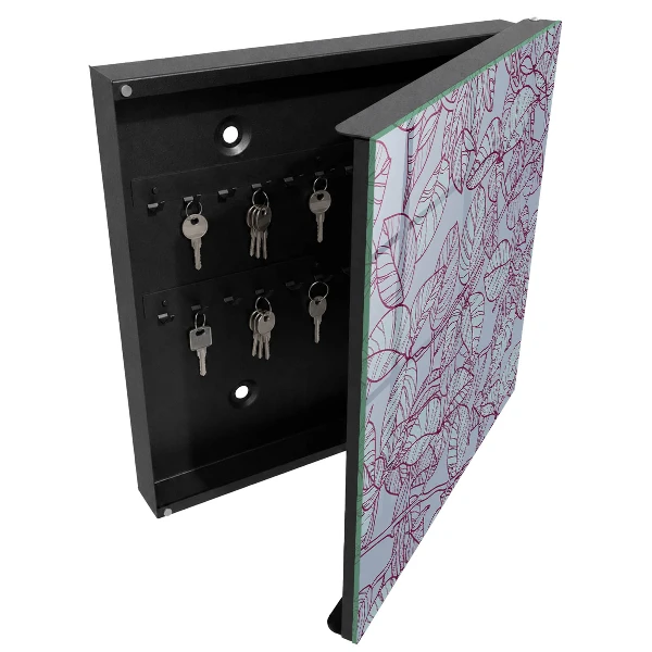 Armoire à clés design Feuilles de Bourgogne