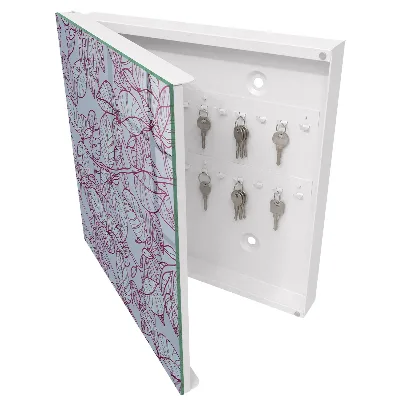 Armoire à clés design Feuilles de Bourgogne