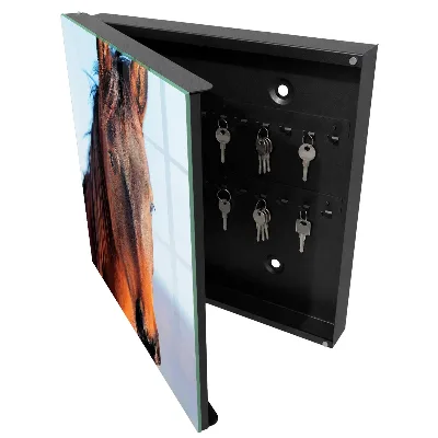 Armoire à clés décorative Portrait d'un cheval