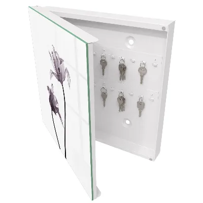Armoire à clés design Fleurs minimalistes