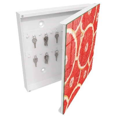 Armoire à clés décorative Tranches de pamplemousse