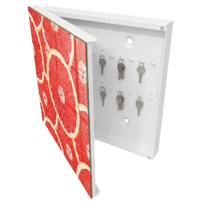 Armoire à clés décorative Tranches de pamplemousse