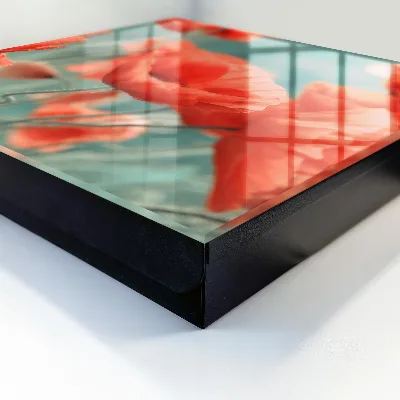 Armoire à clés décorative Coquelicots rouges