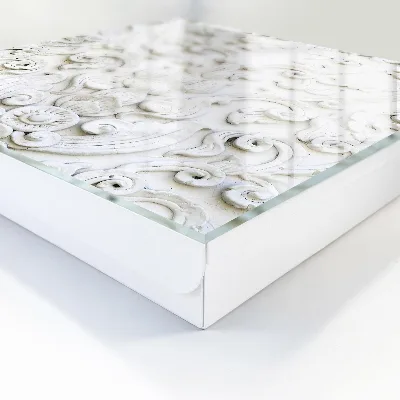 Armoire à clés design Ornements blancs