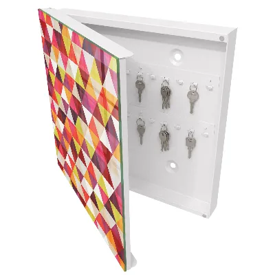 Armoire à clés décorative Motifs colorés