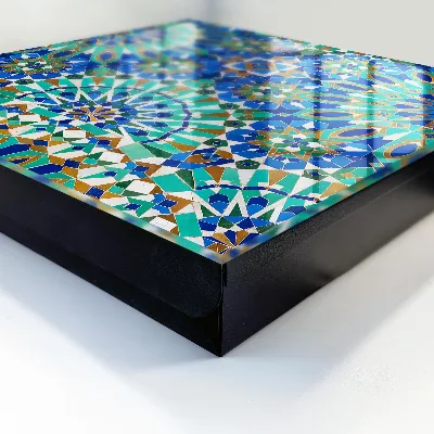 Armoire à clés design Mosaïque géométrique