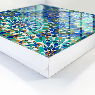 Armoire à clés design Mosaïque géométrique