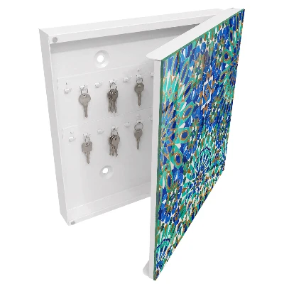 Armoire à clés design Mosaïque géométrique