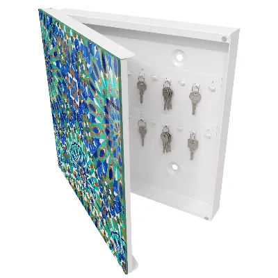 Armoire à clés design Mosaïque géométrique