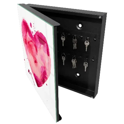 Boîte à clés murale décorative Cœur d'amour