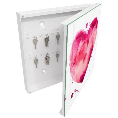 Boîte à clés murale décorative Cœur d'amour