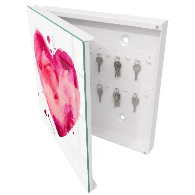 Boîte à clés murale décorative Cœur d'amour
