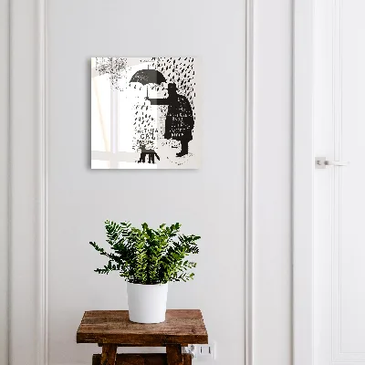 Armoire à clés décorative Silhouette noire