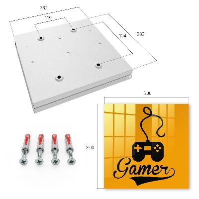 Armoire à clés design Pad et le mot GAMER