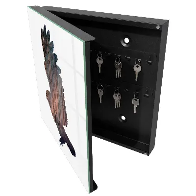Armoire à clés design Oiseau de forêt
