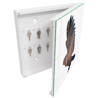 Armoire à clés design Oiseau de forêt