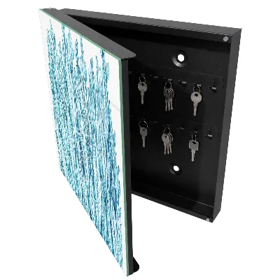 Armoire à clés design Élégance feuillue