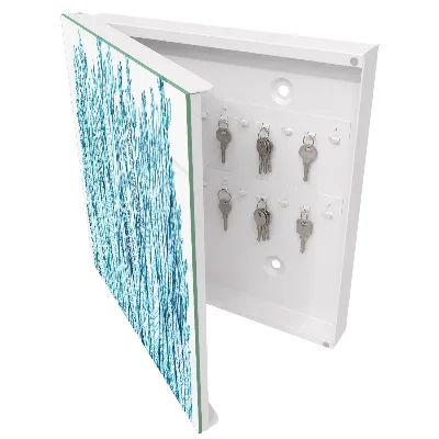 Armoire à clés design Élégance feuillue